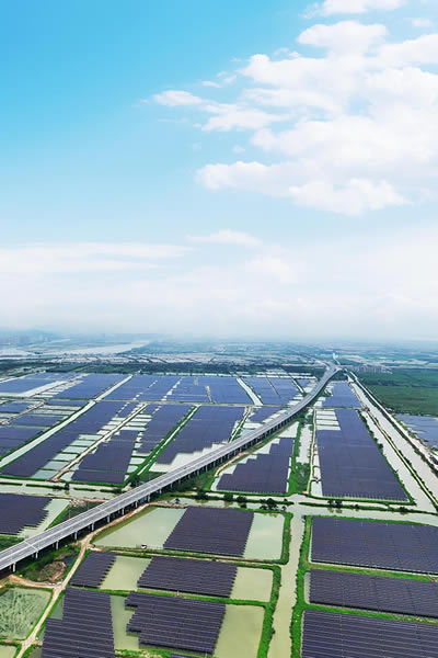 Aquavoltaics Utility-scale Power station （Hezhou North, Zhuhai，，，，China）