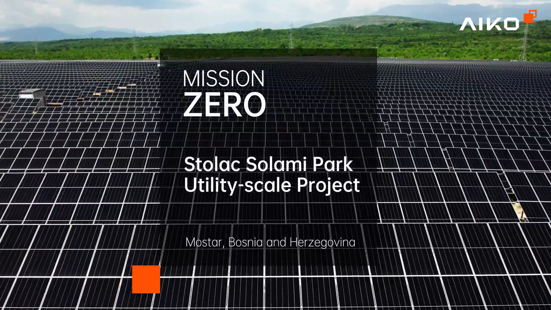Fotovoltaická elektrárna Stolac Solami Park v Bosně a Hercegovině 